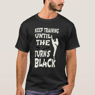 Behålla tills Bälte vrider Black Karate Sp T Shirt