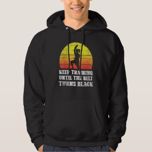 Behålla tills Bälte vrider Black Retro Kar Hoodie