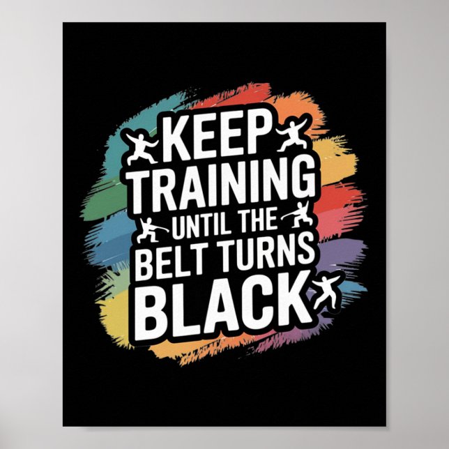 Behålla tills Bälte vrider Black Retro Kar Poster (Framsidan)