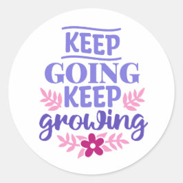 Behålla, tillväxt av Behållor Runt Klistermärke