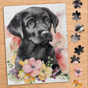 Behålla Tittar - Labrador Retriever - Svart lab Pussel