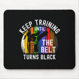Behålla träning tills Bälte Turns Black Karate Tae Musmatta