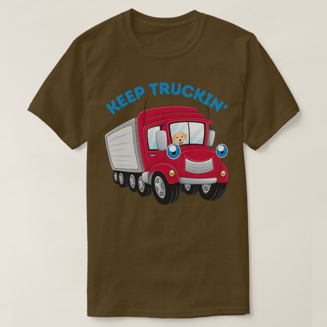 Behålla Truckin med Hund För Vuxnor och barn svett T Shirt (Design framsida)