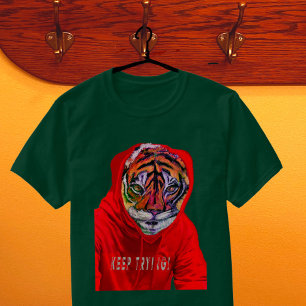 Behålla Trying Tai Chi Tiger T Shirt