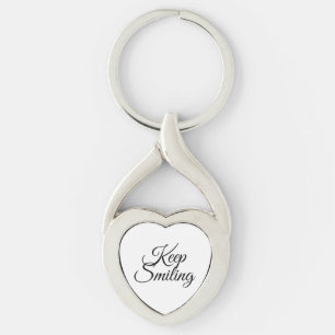 Behålla Twisted Heart Silverfärgad Nyckelring