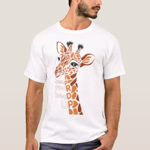 Behålla upp huvudet. Lustigt T-shirt unisex.
