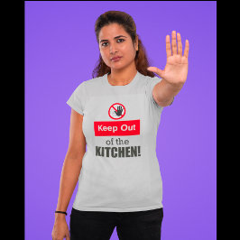 Behålla ut ur köksdammen Pickleball Womens T Shirt