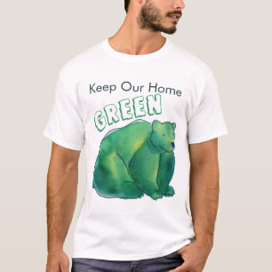 Behålla vår Grönt i hemmet för ruttläggning i vatt T Shirt