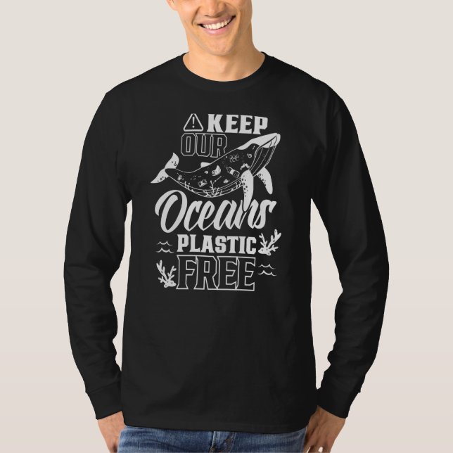 Behålla vår havs plastisk bevattningsprot för rent t shirt (Framsida)