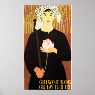 Behålla Vårt hemland! Behålla Vår ungdom! Vietnam  Poster