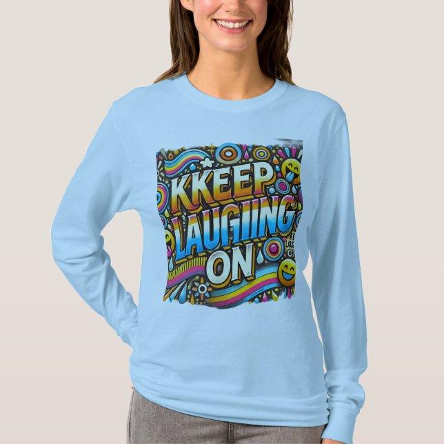 Behålla vid slakt (Designad långärmad T- Shirt) T Shirt (Framsida)