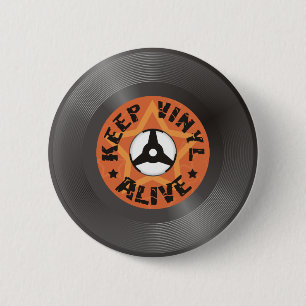 Behålla Vinyl Alive Knapp