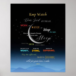 Behålla Watch Night Prayer Poster