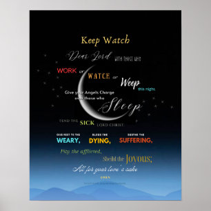 Behålla Watch Night Prayer Poster