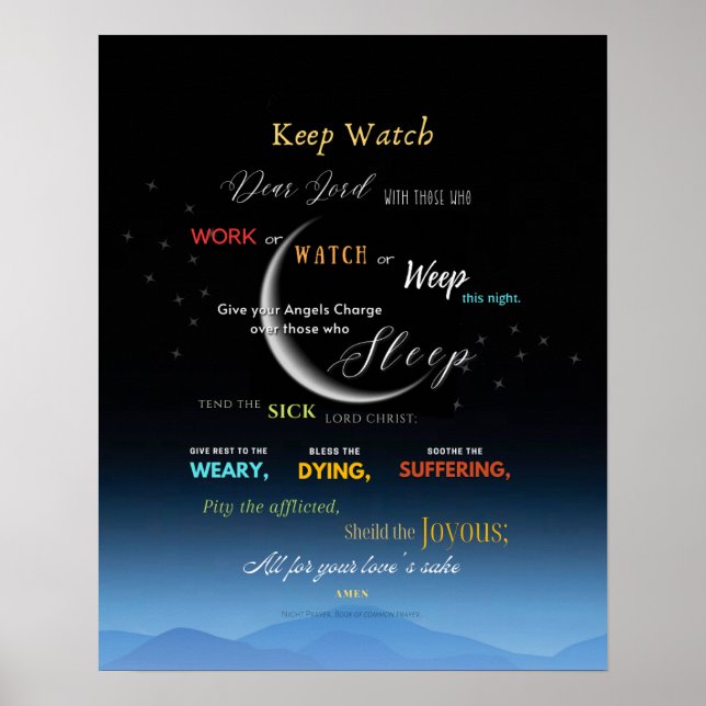 Behålla Watch Night Prayer Poster (Framsidan)