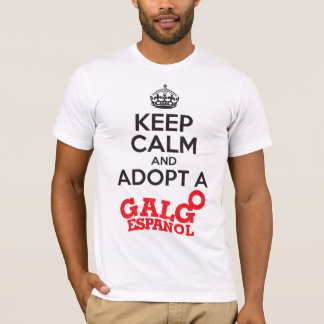 Behållalugn adopterar en Galgo T-shirt