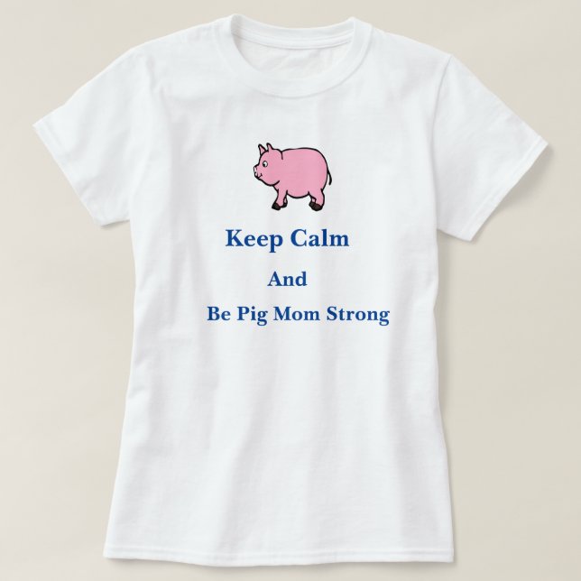 Behållalugn, är den starka grismamman, T-tröja Tee Shirt (Design framsida)