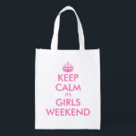 Behållalugn är det den återvinningsbara shopping återanvändbar påse<br><div class="desc">Behållalugn är det den återvinningsbara shopping bag för flickahelgen. Rolig behållalugn och bär på toto hänger lös parodi för bachelorettepartyet, möhippan, helgsemesterresan som gifta sig laget, bruden, och brudtärnor, damnatten Etc. gör ditt egna gulliga citationstecken med hjälpen av denna mall. Text för vintagekeepcalmtypografi med princesskronan. Rolig tillbehör för kvinnor och...</div>