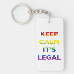 Behållalugn är det laglig service LGBT Keychain
