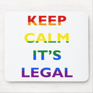 Behållalugn är det laglig service LGBT Mousepad Musmatta