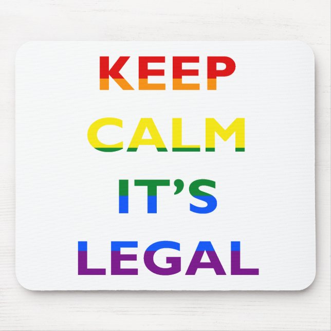 Behållalugn är det laglig service LGBT Mousepad Musmatta (Framsidan)