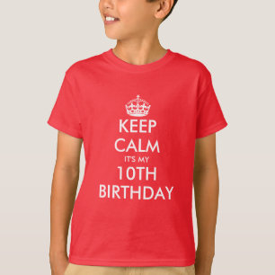 Behållalugn är det min 10th skjortaför barn fö t shirt