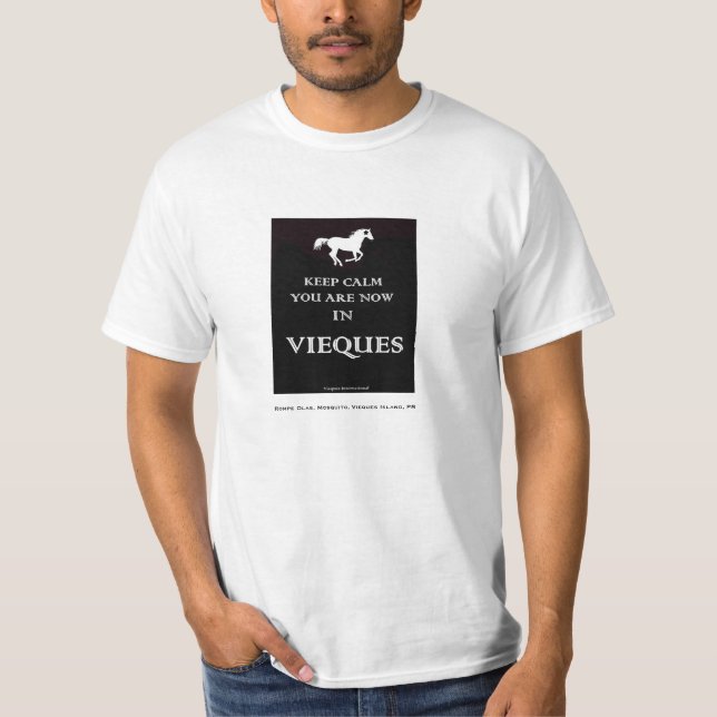 BEHÅLLALUGN är du nu i den Vieques tshirten Tee Shirt (Framsida)