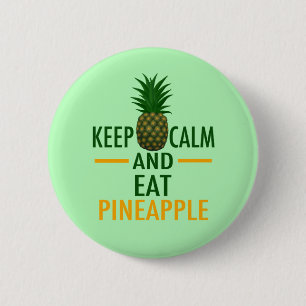 Behållalugn äter ananas knapp