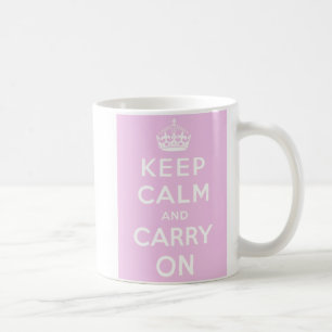 Behållalugn bär på muggen - rosa kaffemugg