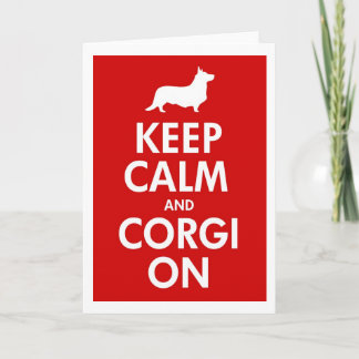 Behållalugn & Corgi på koftan Kort