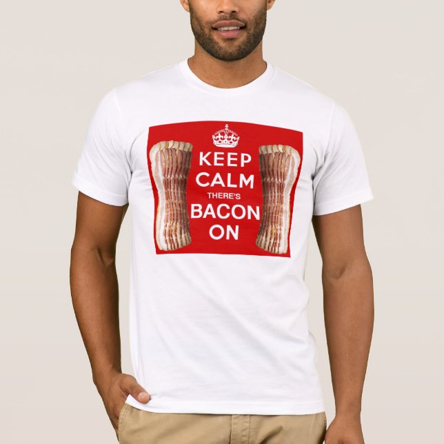Behållalugn där är bacon på tröja (Framsida)