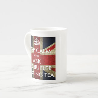 Behållalugn frågar betjänt att komma med Tea Benporslin Mugg