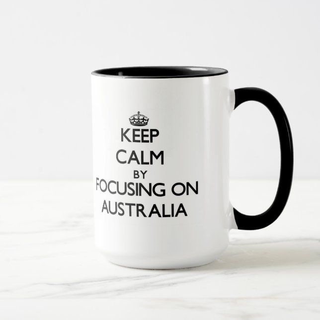 Behållalugn, genom att fokusera på Australien Mugg (Höger)