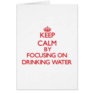 Behållalugn, genom att fokusera på dricksvatten hälsningskort