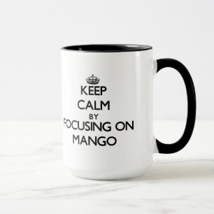 Behållalugn, genom att fokusera på mango mugg