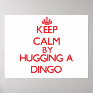 Behållalugn, genom att krama en Dingo Poster