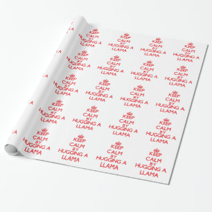 Behållalugn, genom att krama en Llama Presentpapper