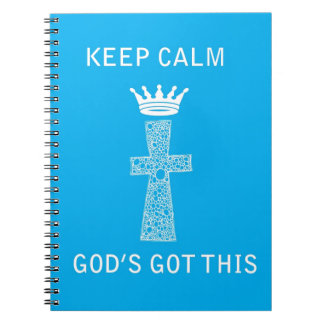 Behållalugn, gud har detta anteckningsbok