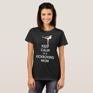 Behållalugn Im en Kickboxing mammaTshirt Tee Shirt