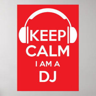 Behållalugn mig förmiddag en DJ Poster