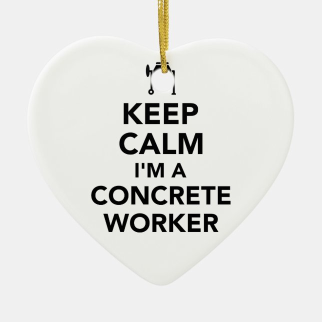 Behållalugn mig förmiddag en hårdnaarbetare julgransprydnad keramik (Framsidan)