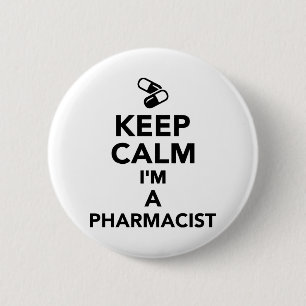 Behållalugn mig förmiddag en Pharmacist Knapp