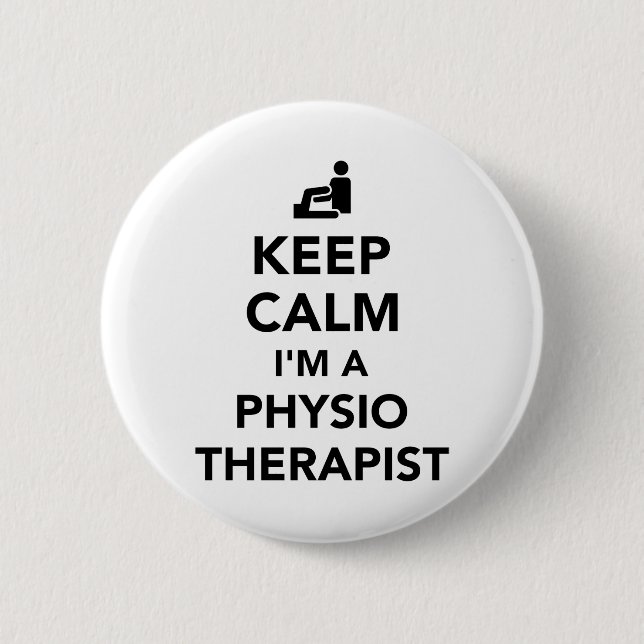 Behållalugn mig förmiddag en physiotherapist knapp (Framsida)