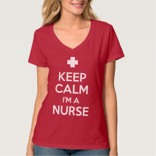 Behållalugn mig förmiddag en sjuksköterska t-shirt