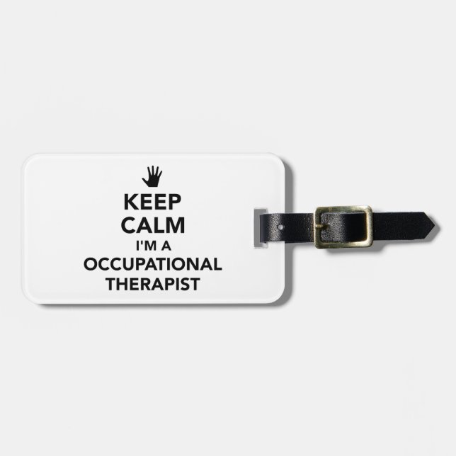 Behållalugn mig förmiddagarbetsterapeut bagagebricka (Horisontell Framsida)