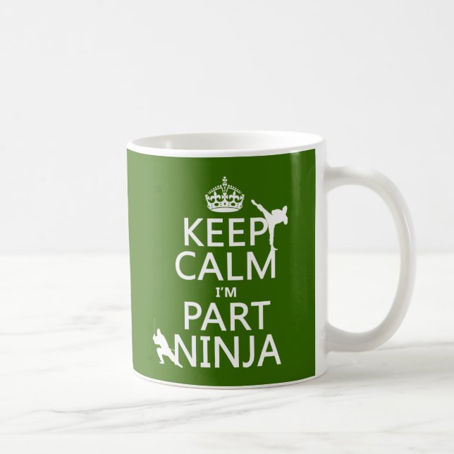 Behållalugn mig förmiddagdel Ninja (i någon färg) Kaffemugg (Höger)