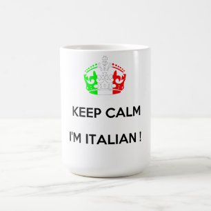 BEHÅLLALUGN mig förmiddagITALIENARE! Kaffemugg