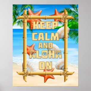 Behållalugn och Aloha på Poster