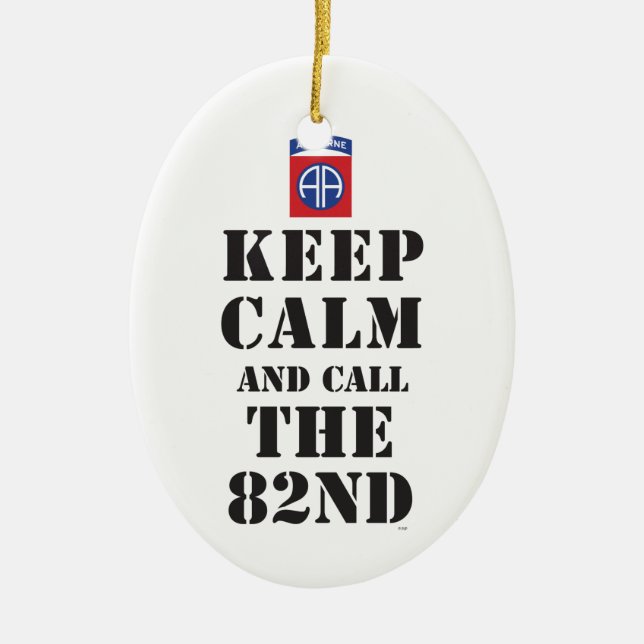 BEHÅLLALUGN OCH APPELL 82ND JULGRANSPRYDNAD KERAMIK (Framsidan)