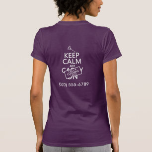 Behållalugn och appell en lokalvårddam tee shirt